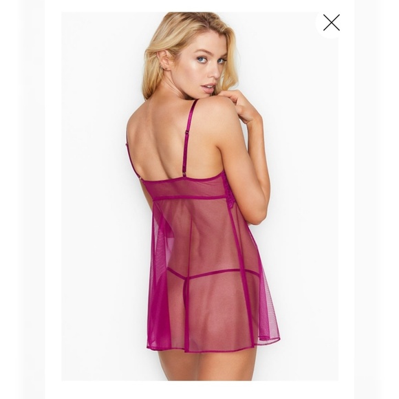 Victoria's Secret Very Sexy Lace Babydoll Lingerie - Picture 4 of 7